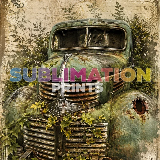 Decoupage Print: Dodge