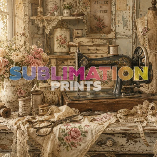 Decoupage Print – Sewing