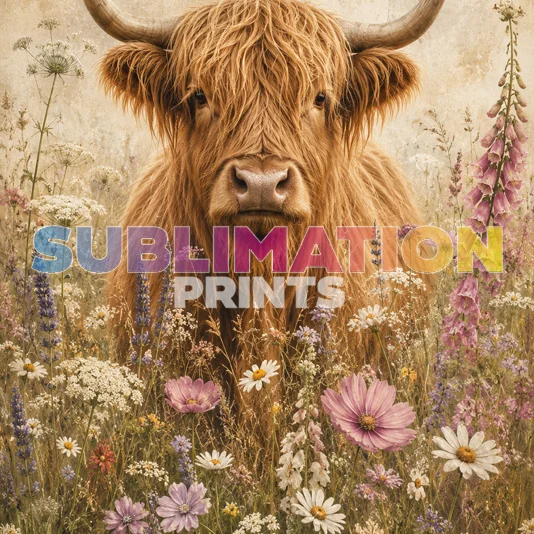 Decoupage Print – Highland Cow