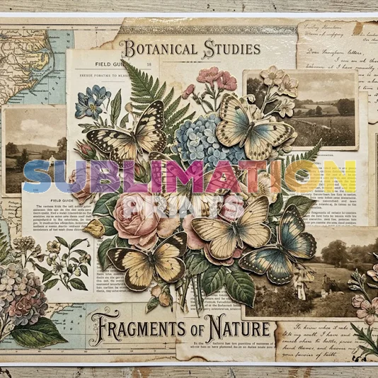 Decoupage Print – Fragments of Nature
