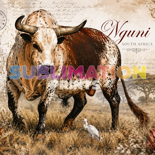 Decoupage Print – Nguni 3