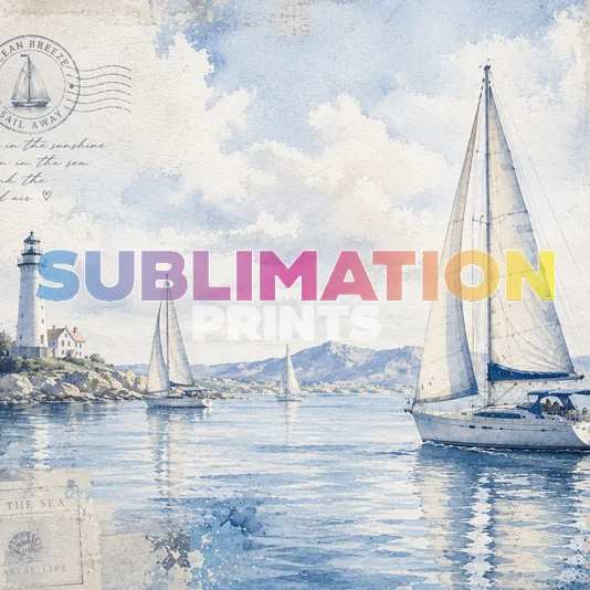 Decoupage Print - Sailing 2