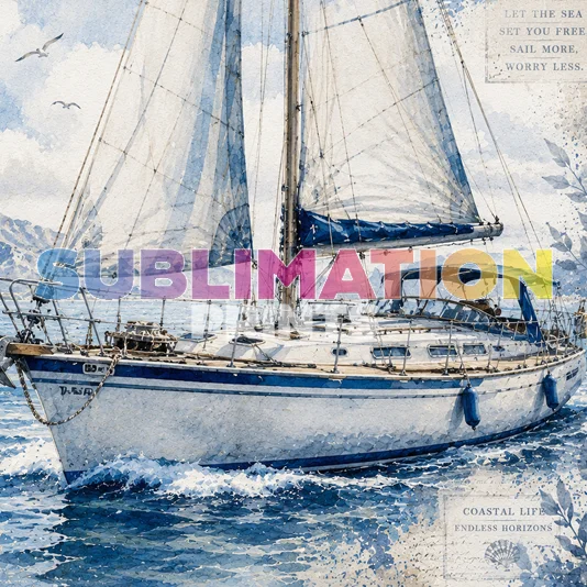 Decoupage Print – Sailing 3