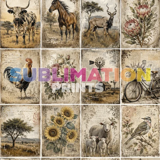 Decoupage Print – Poststamp