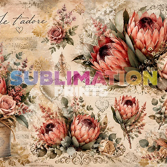 Decoupage Print - Protea 1