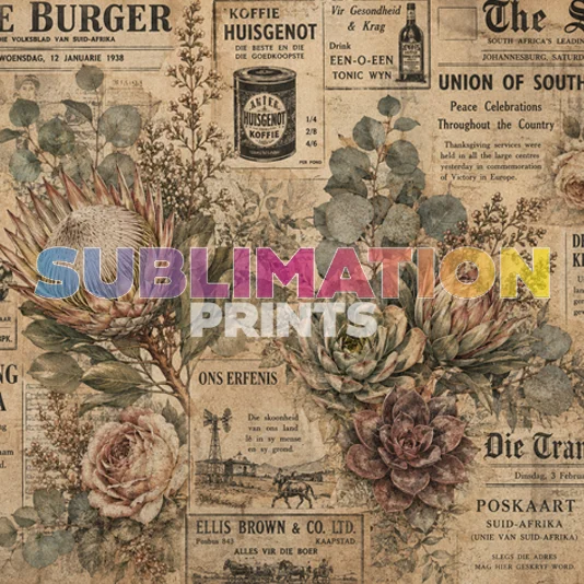 Decoupage Print - SA News 1