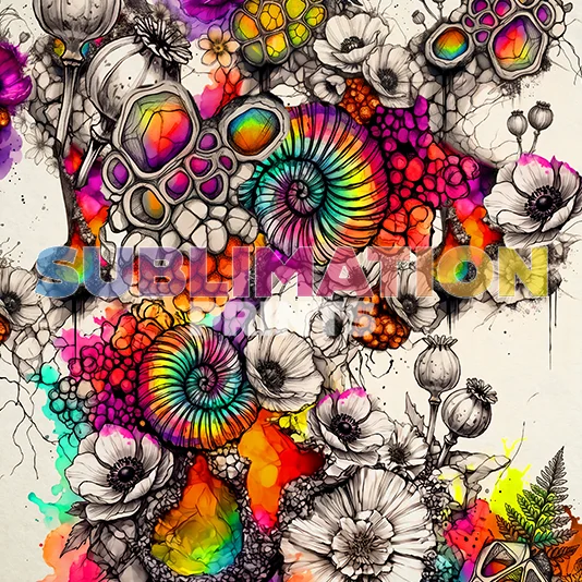 Decoupage Print - Face Pattern