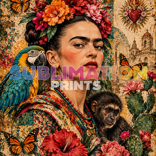 Frida 2 decoupage print