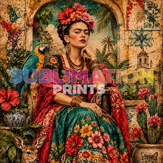 Frida 3 decoupage print
